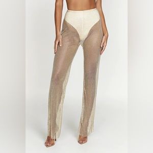 Meshki EMERSON
Diamante Mesh Pant - Cream